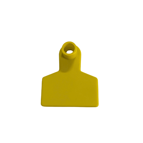 Arete ovino cuadrado color amarillo 5 x 4.1 cm