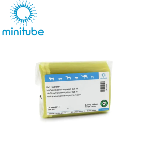 Pajuelas vacias minitube 0.25 amarillo x 2000 und