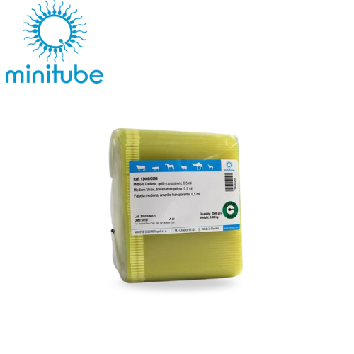 Pajuelas vacias minitube 0.5 amarillo x 2500 und