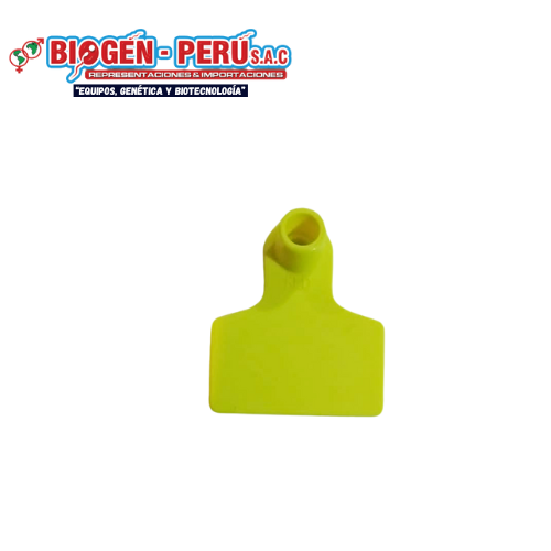 Aretes kes cuadrado ovino amarillo