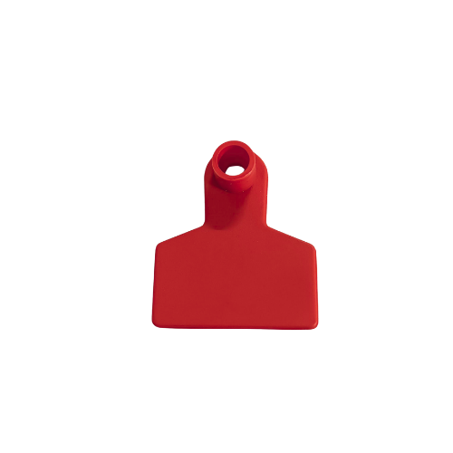 Arete ovino cuadrado color rojo 5 x 4.1 cm