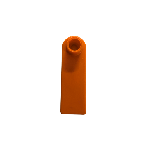 Arete ovino largo color naranja 5.2 x 1.8 cm